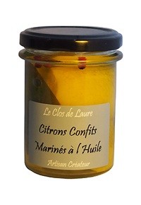 Citrons confits marinés à l'Huile