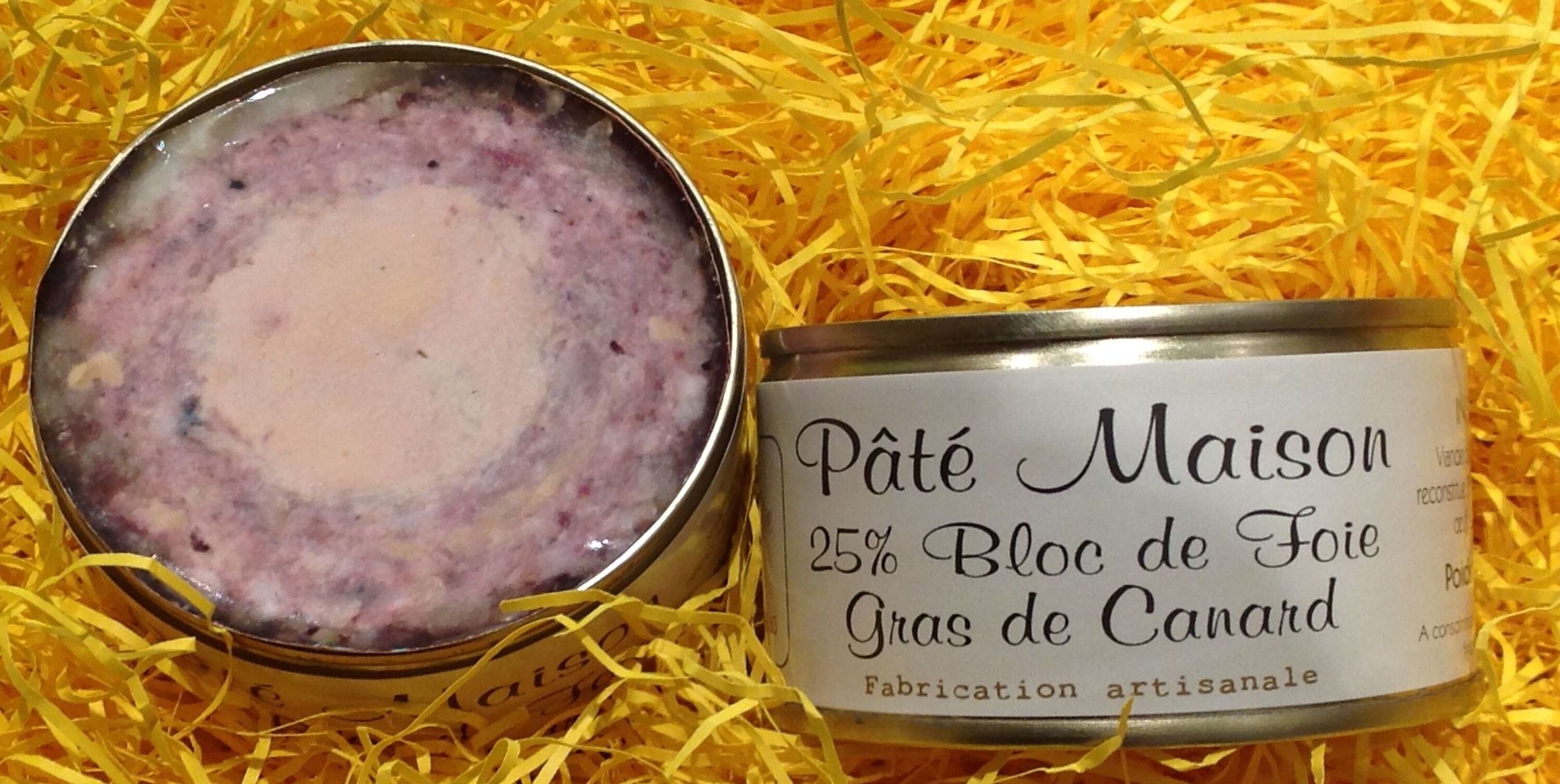 Pâté maison avec foie gras de canard - 70 grs