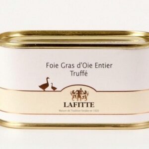 Boîte foie gras d'oie truffé entier 130grs