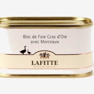 Bloc foie gras d'oie avec morceaux - 130 grs