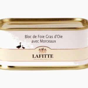 Bloc foie gras d'oie avec morceaux - 200 grs